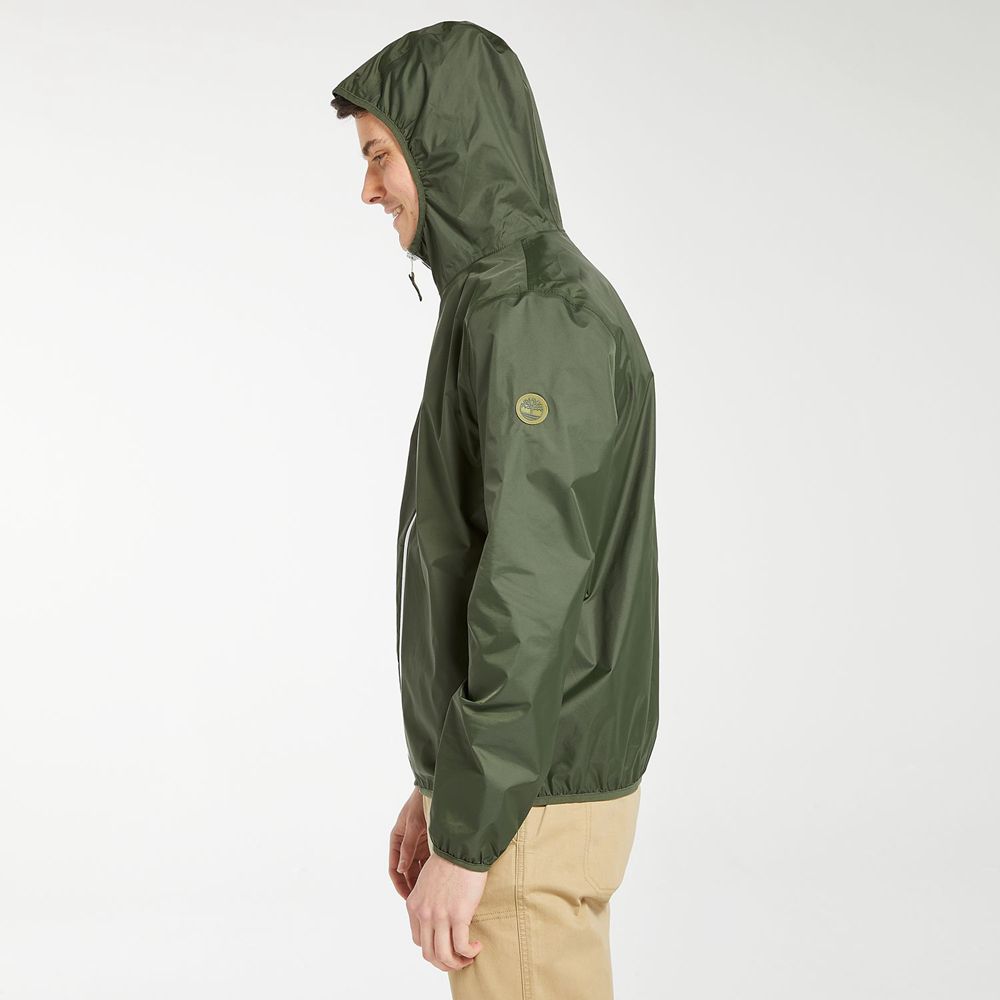 Timberland Μπουφαν Ανδρικα Βαθυ Πρασινο - Mt. Franklin Waterproof Packable Shell - Greece 4203719-IR